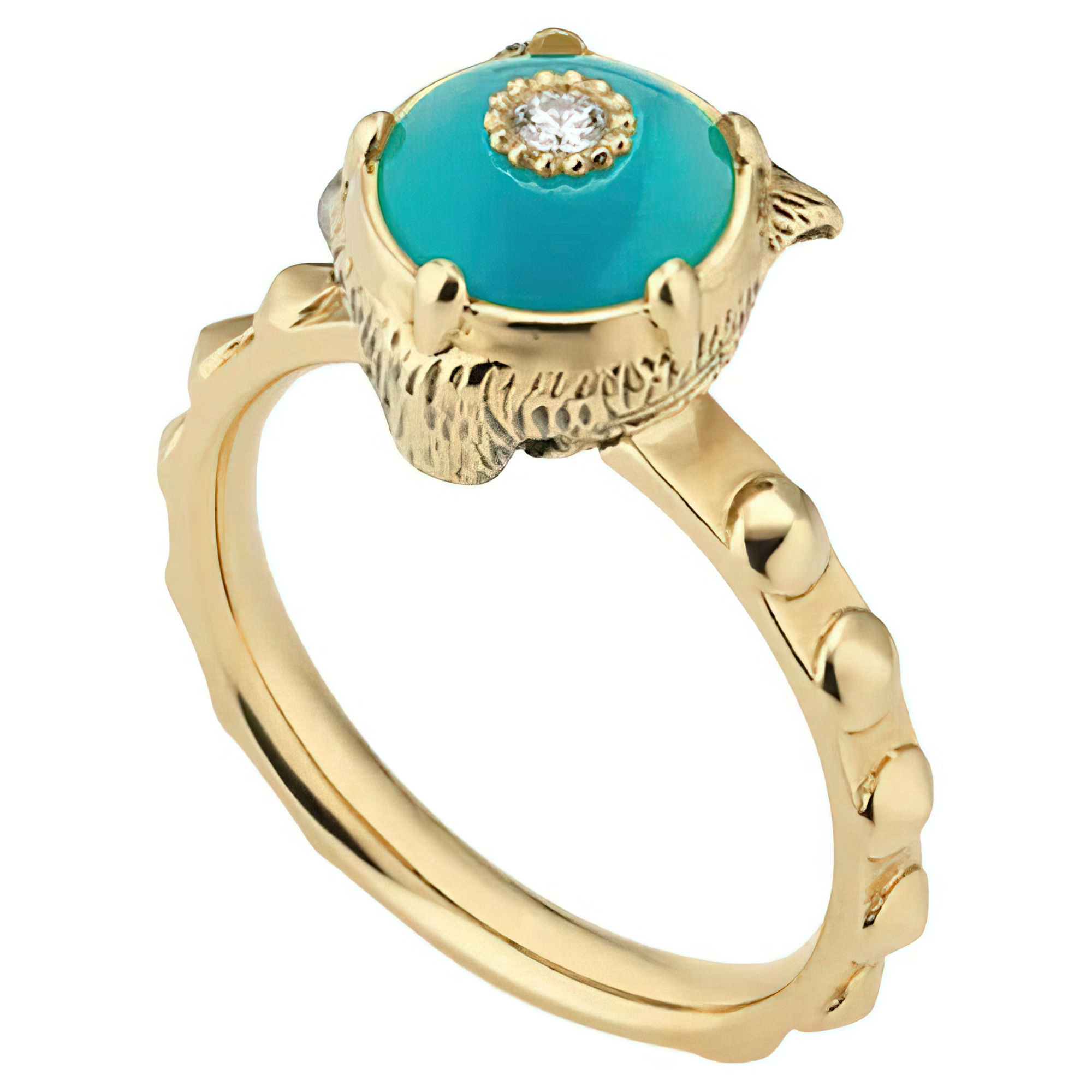 Gucci Ring Unisex Le Marché des Merveilles Gelbgold Türkis YBC502868003 Gucci Ring Unisex Le Marché des Merveilles Gelbgold Türkis YBC502868003