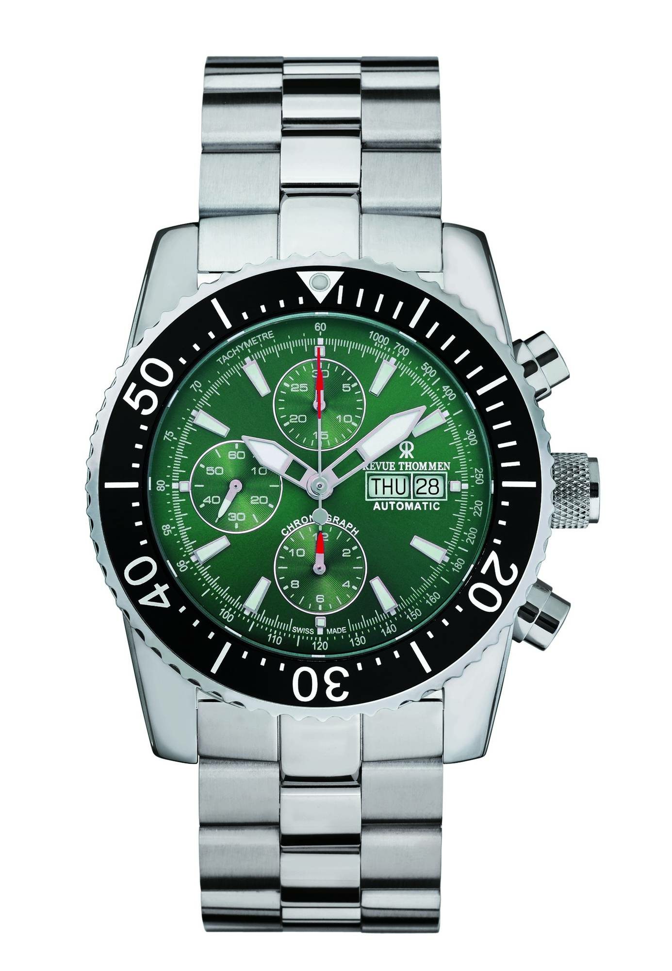 Revue Thommen Herren Armbanduhr Automatic Diver 46 mm Day & date Window Armband... – Bild 3