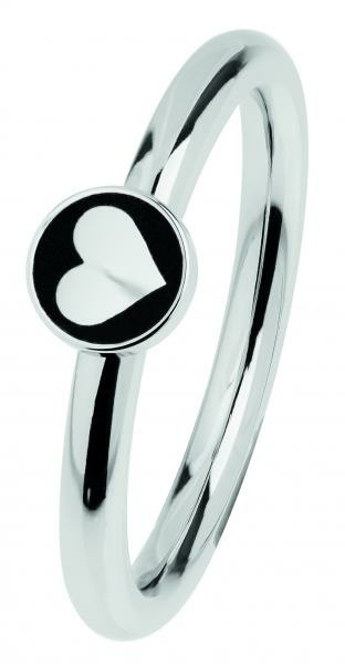 Ernstes Design Damen Statementring mit Herz Größe 55 Silber R477-55 Ernstes Design Damen Statementring mit Herz Größe 55 Silber R477-55