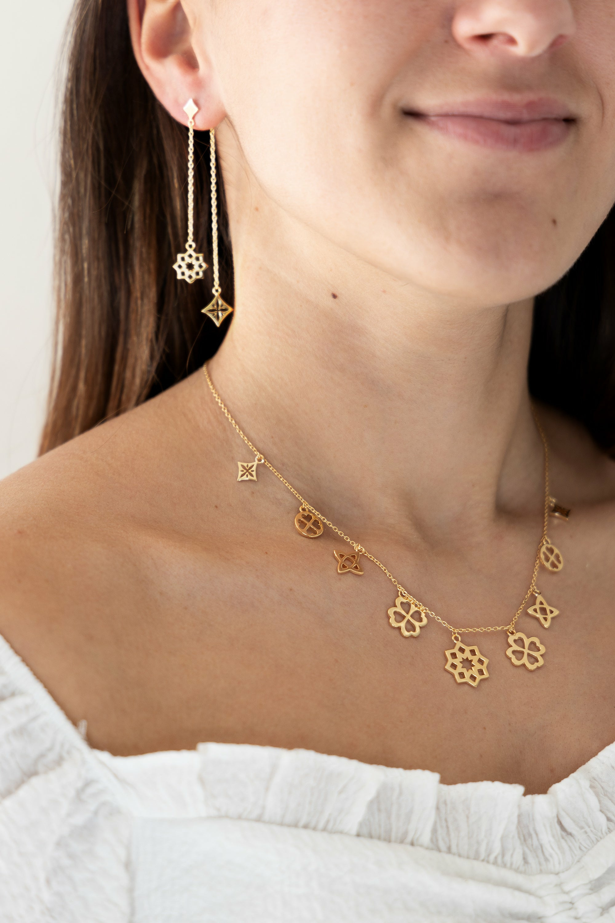 Collier 925 Silber vergoldet Motiv Anhänger 41184990593118 – Bild 2