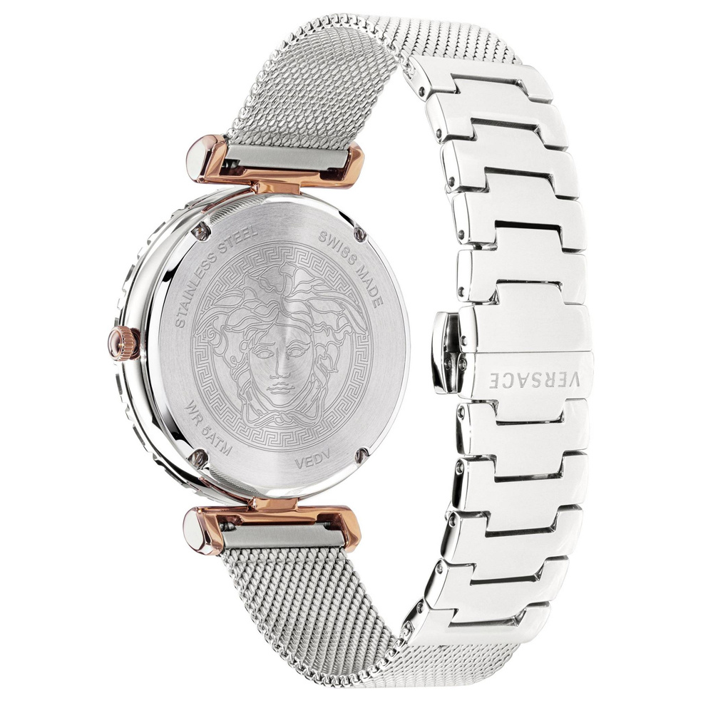 Versace Uhr Damen Palazzo Empire Greca Diamond Silber/Roségold VEDV01219 – Bild 3