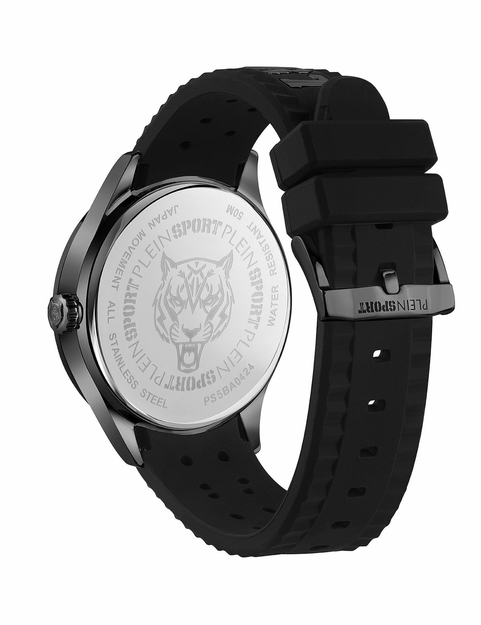Plein Sport Herren Uhr Lineman PS5BA0424 Schwarz Silikon 45 mm – Bild 3