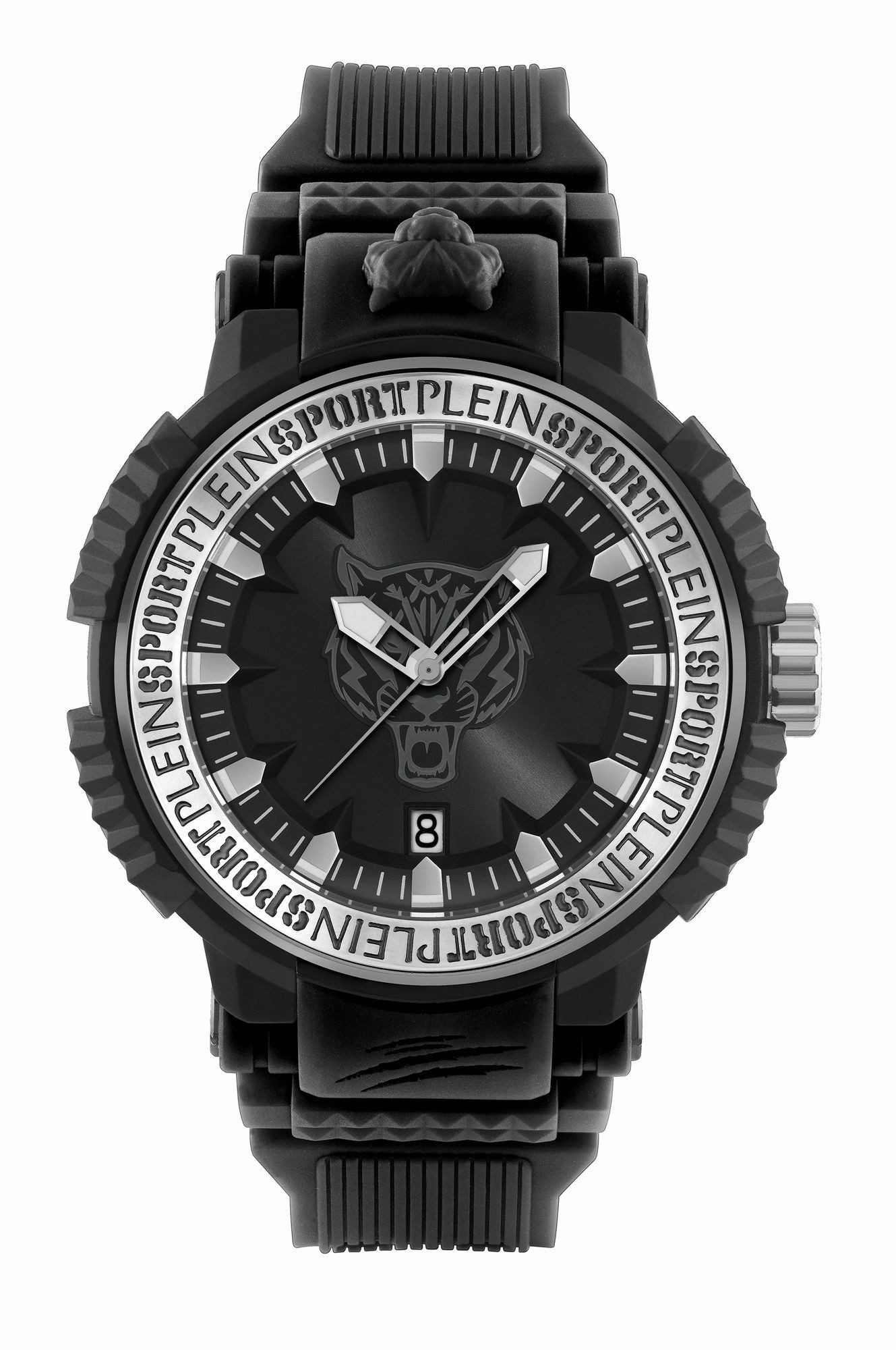 Philipp Plein Unisex Uhr Tiger Power PSEDA0124 Schwarz Kunststoff 45 mm Philipp Plein Unisex Uhr Tiger Power PSEDA0124 Schwarz Kunststoff 45 mm