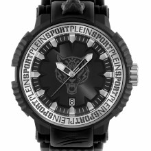 Philipp Plein Unisex Uhr Tiger Power PSEDA0124 Schwarz Kunststoff 45 mm Philipp Plein Unisex Uhr Tiger Power PSEDA0124 Schwarz Kunststoff 45 mm