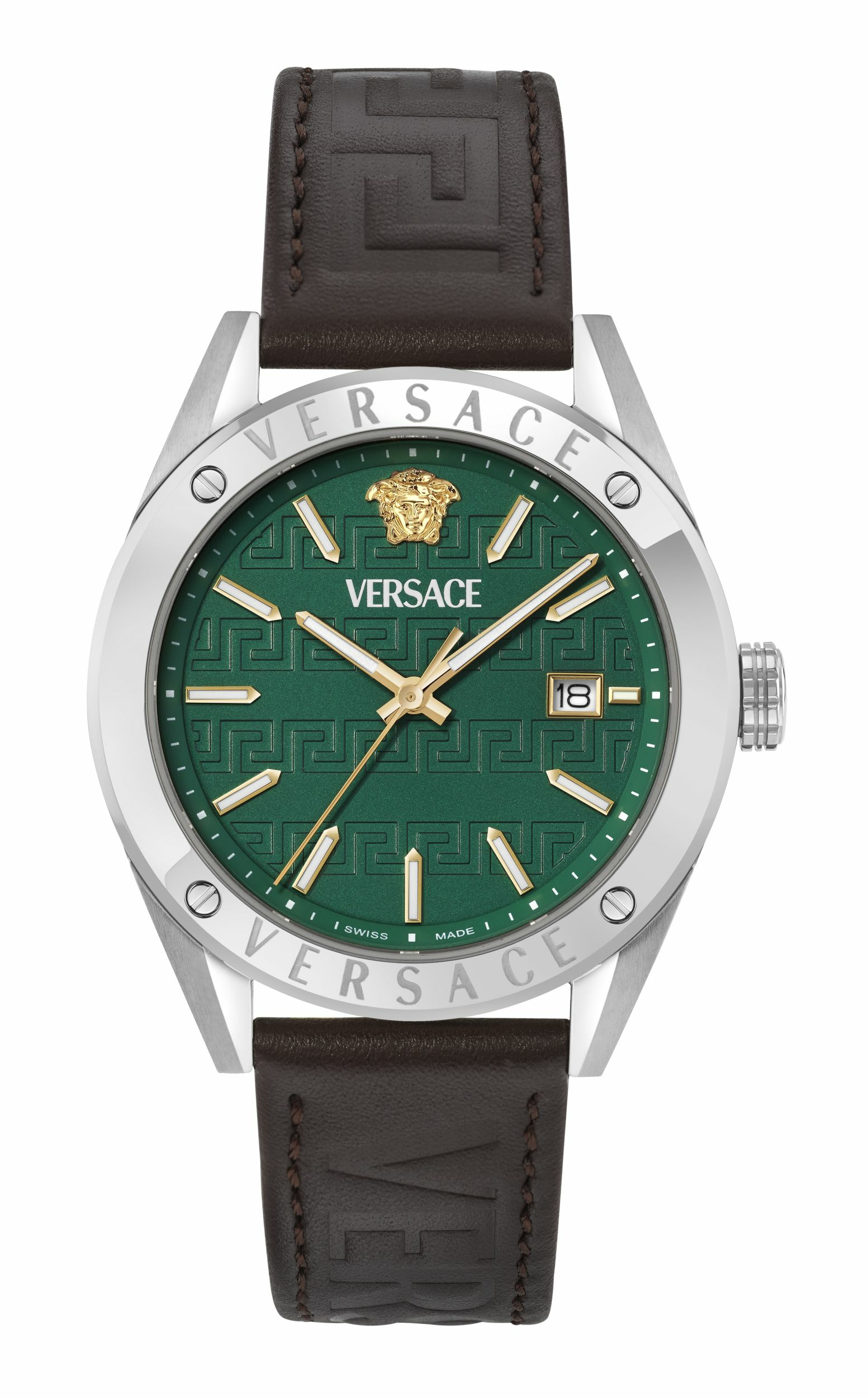 Versace Armbanduhr Herren Vekha Athletics Grün Braun VEKHA0125 Versace Armbanduhr Herren Vekha Athletics Grün Braun VEKHA0125