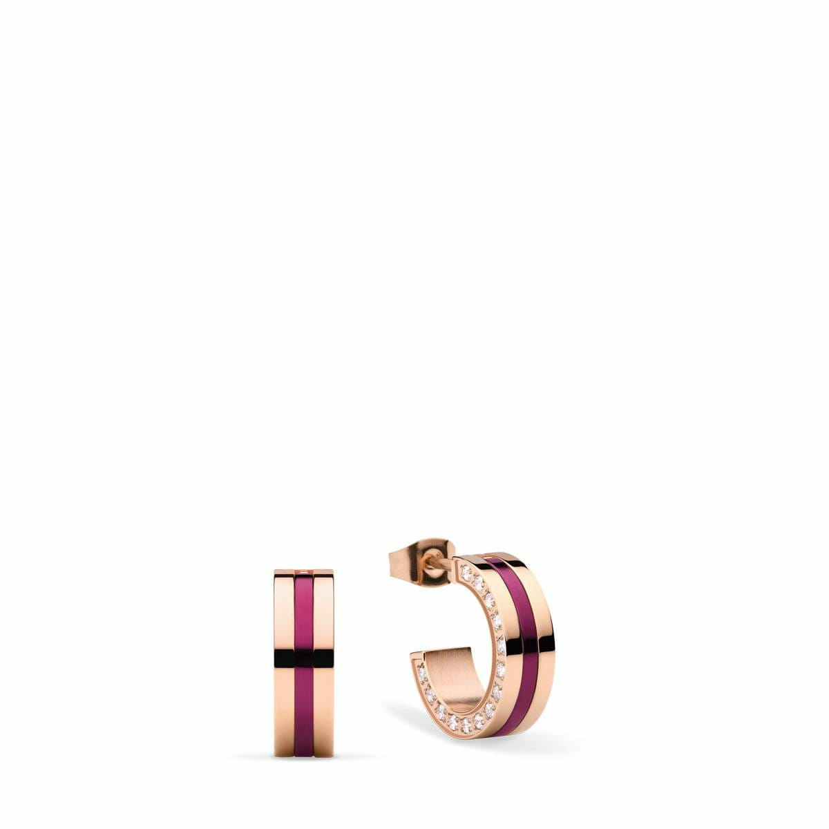 Bering Damen Ohrringe Creole Arctic Symphony rosé gold glänzend 725-399-05 Bering Damen Ohrringe Creole Arctic Symphony rosé gold glänzend 725-399-05