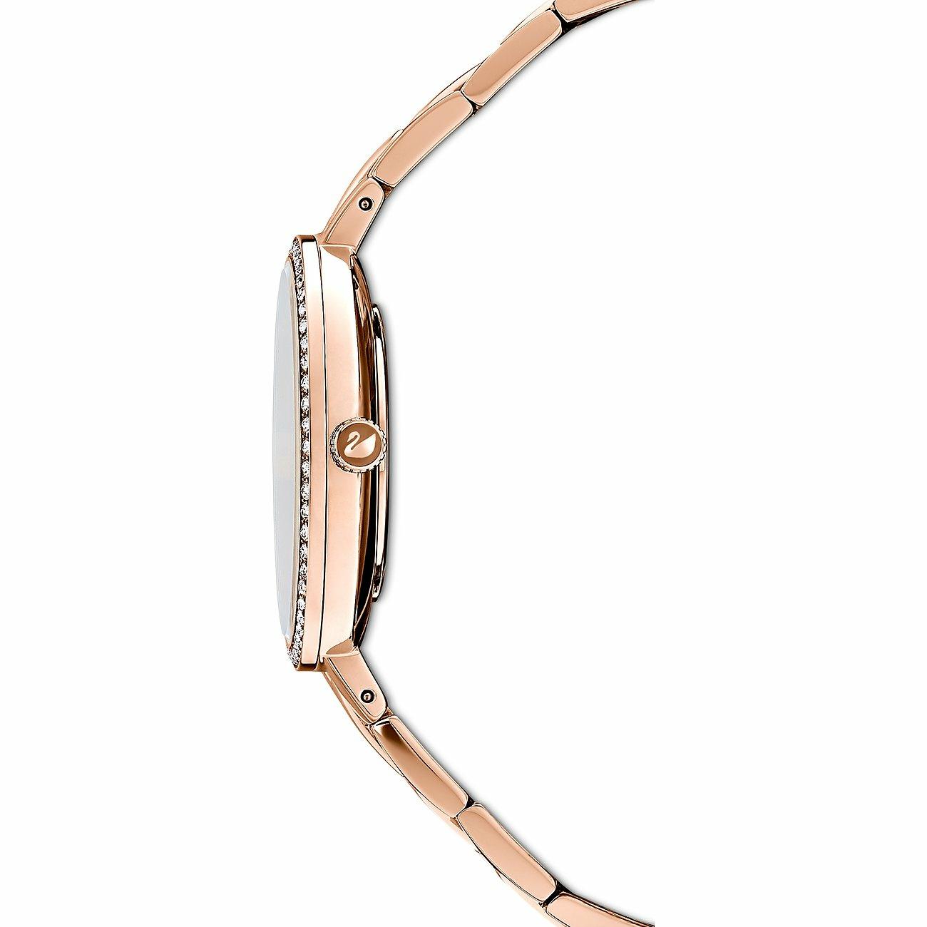 Swarovski Cosmopolitan Uhr - Schweizer Eleganz in Rosa mit Roségoldfarbenem Meta... – Bild 3