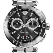 Versace Herren Chronograph Uhr Aion Schwarz Silber VE1D02623 Versace Herren Chronograph Uhr Aion Schwarz Silber VE1D02623