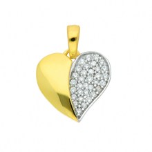 Damen 333 Gold Anhänger Herz mit Zirkonia Damen 333 Gold Anhänger Herz mit Zirkonia