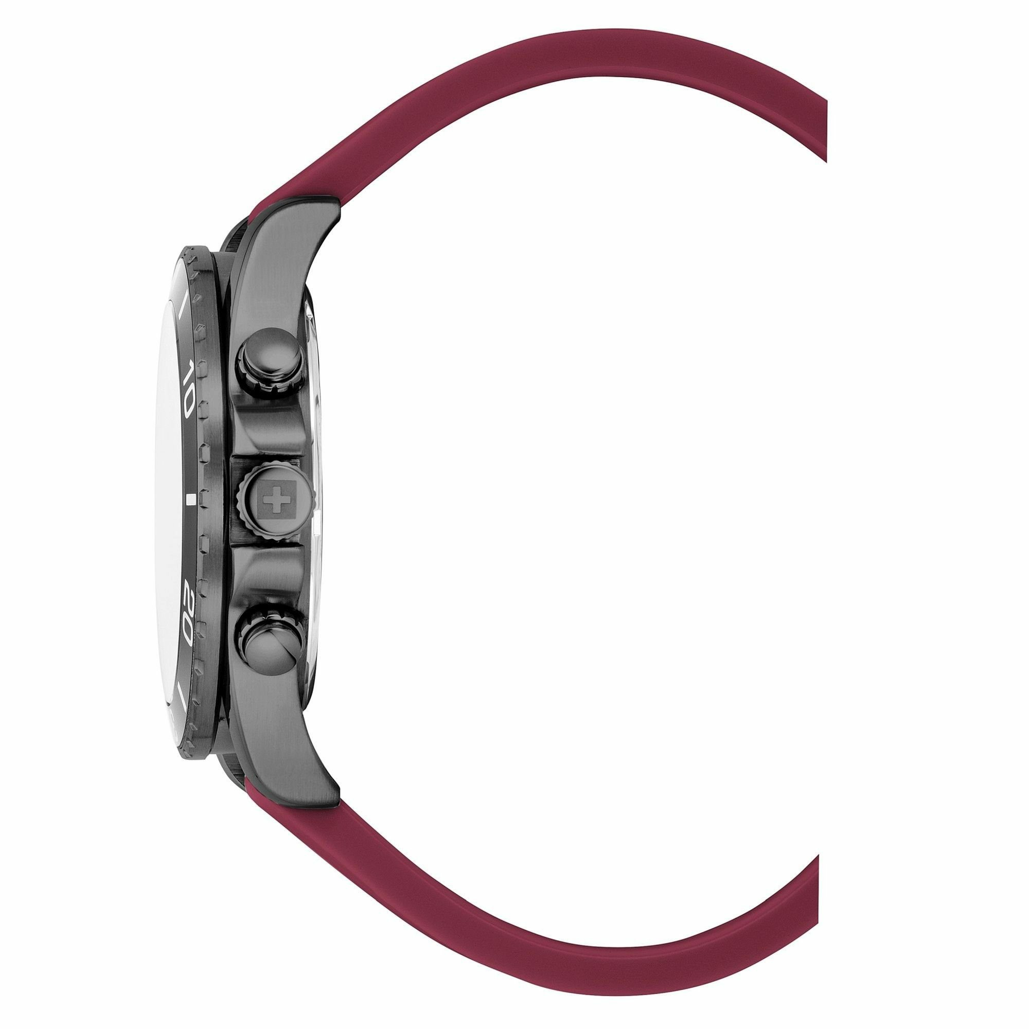 Swiss Alpine Military Herren Armbanduhr Chronograph Raptor bordeaux 7029.9876 – Bild 3