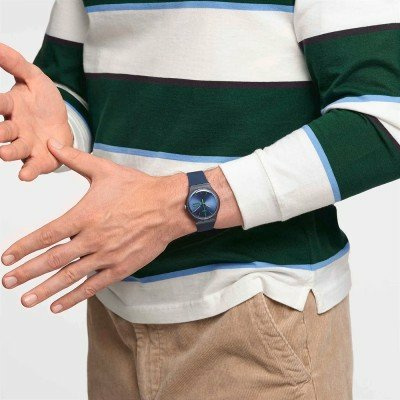 Swatch Originals Large (41mm) SO29N704 Blue Rebel Uhr – Bild 3