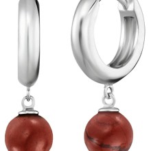 Creole Powerful Stone mit Roter Jaspis Perle I Creole Powerful Stone mit Roter Jaspis Perle I