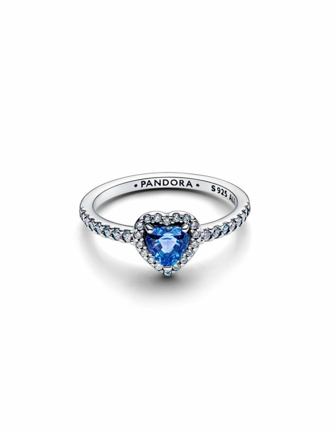 Pandora Silber Blaues Herz Ring 198421C05-56 – Bild 2
