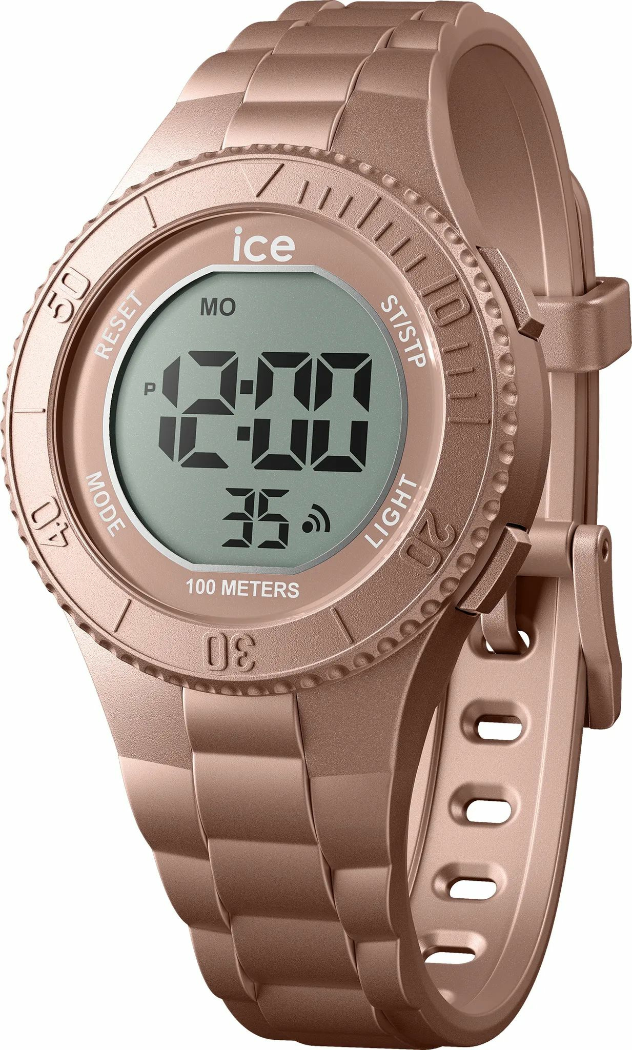 ICE-Watch Digitaluhr Unisex ICE digit Nude metallic Rosa 021621 ICE-Watch Digitaluhr Unisex ICE digit Nude metallic Rosa 021621