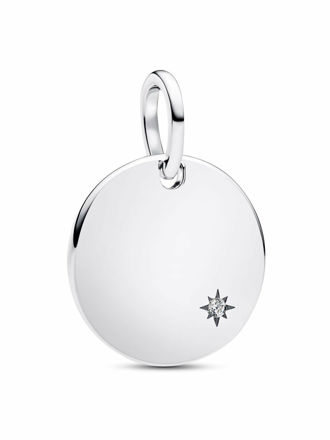 Pandora Anhänger Silber Gravurplatte mit Lab-Grown Diamant 394012C01 Pandora Anhänger Silber Gravurplatte mit Lab-Grown Diamant 394012C01