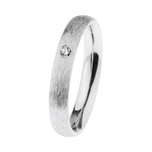 Ernstes Design Damen Diamant Ring Trauring Breite 3,5 mm Größe 55 Silber R613-55 Ernstes Design Damen Diamant Ring Trauring Breite 3,5 mm Größe 55 Silber R613-55