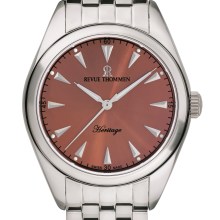 Revue Thommen Herren Armbanduhr %27Heritage%27 Automatikuhr Zifferblatt braun Edels... Revue Thommen Herren Armbanduhr %27Heritage%27 Automatikuhr Zifferblatt braun Edels...