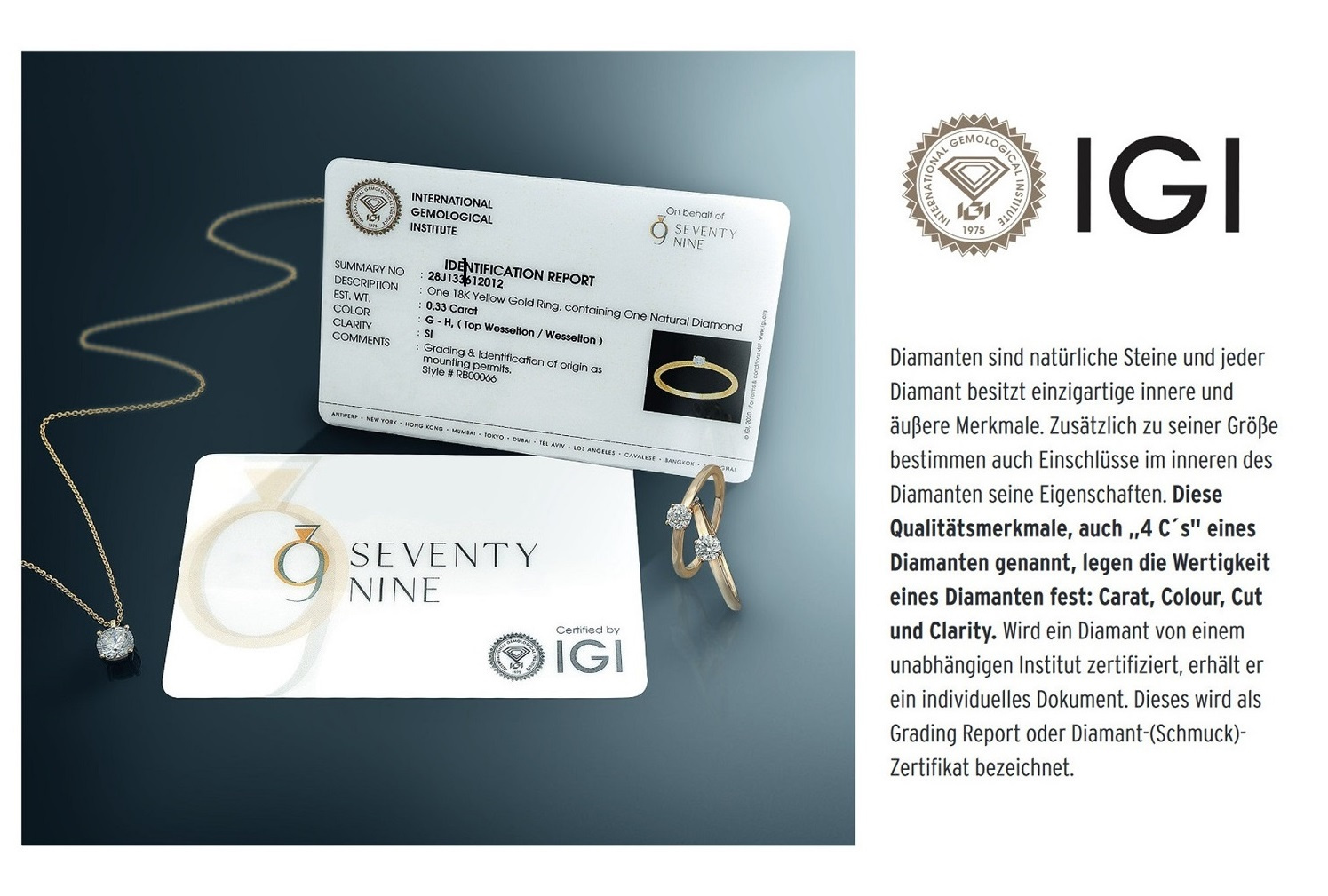 0.1 ct  Diamant Brillant Ohrringe   Ohrstecker aus 585 Gelbgold – Bild 3