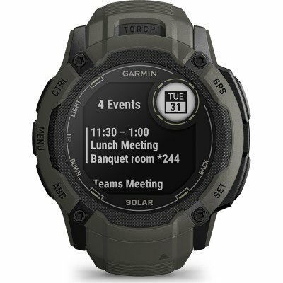 Garmin Instinct 010-02805-05 Instinct 2X Solar - Moss Uhr Garmin Instinct 010-02805-05 Instinct 2X Solar - Moss Uhr