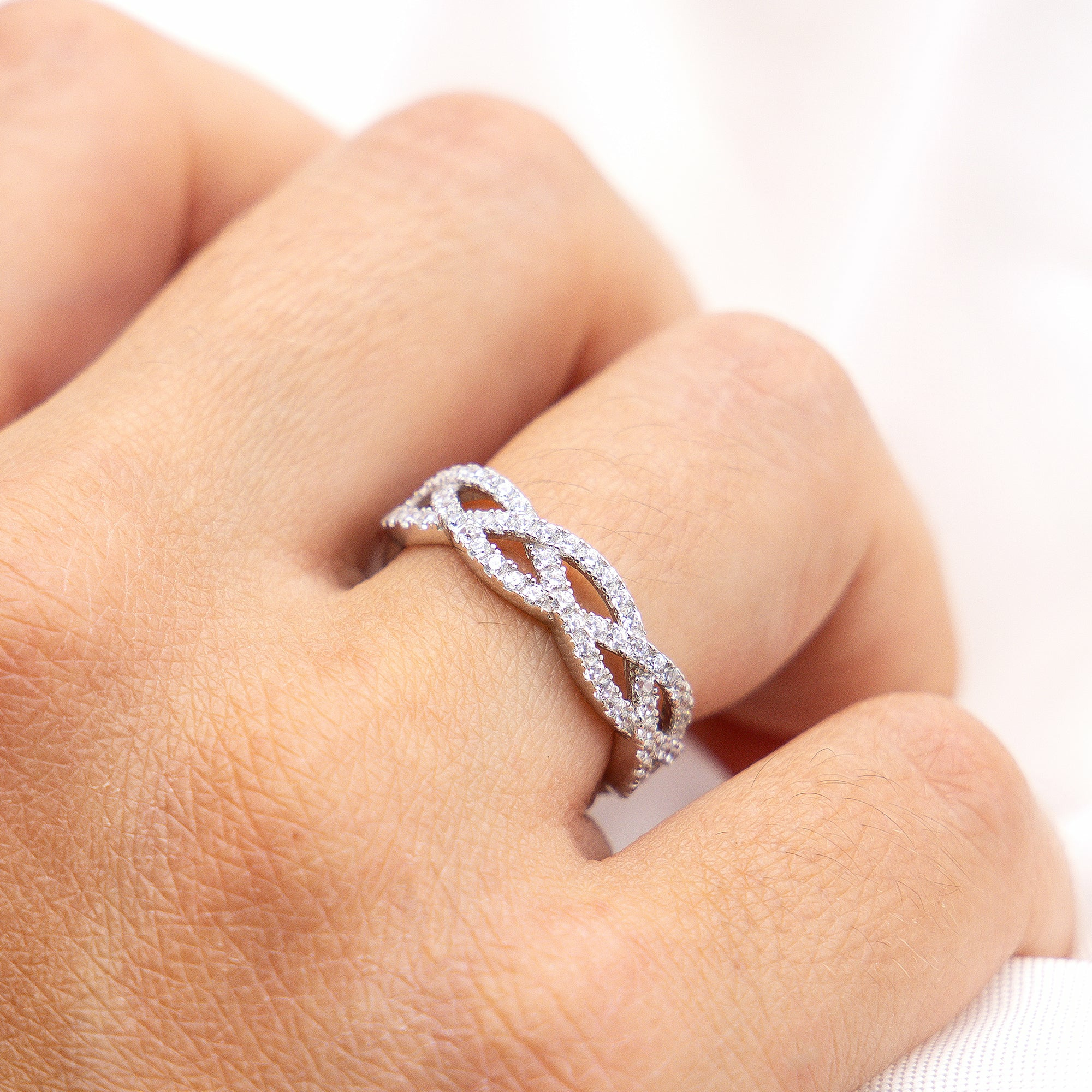 ZEEme Silver Silber 925 rhodiniert mit Zirkonia weiß Ring 41679088484446 – Bild 2