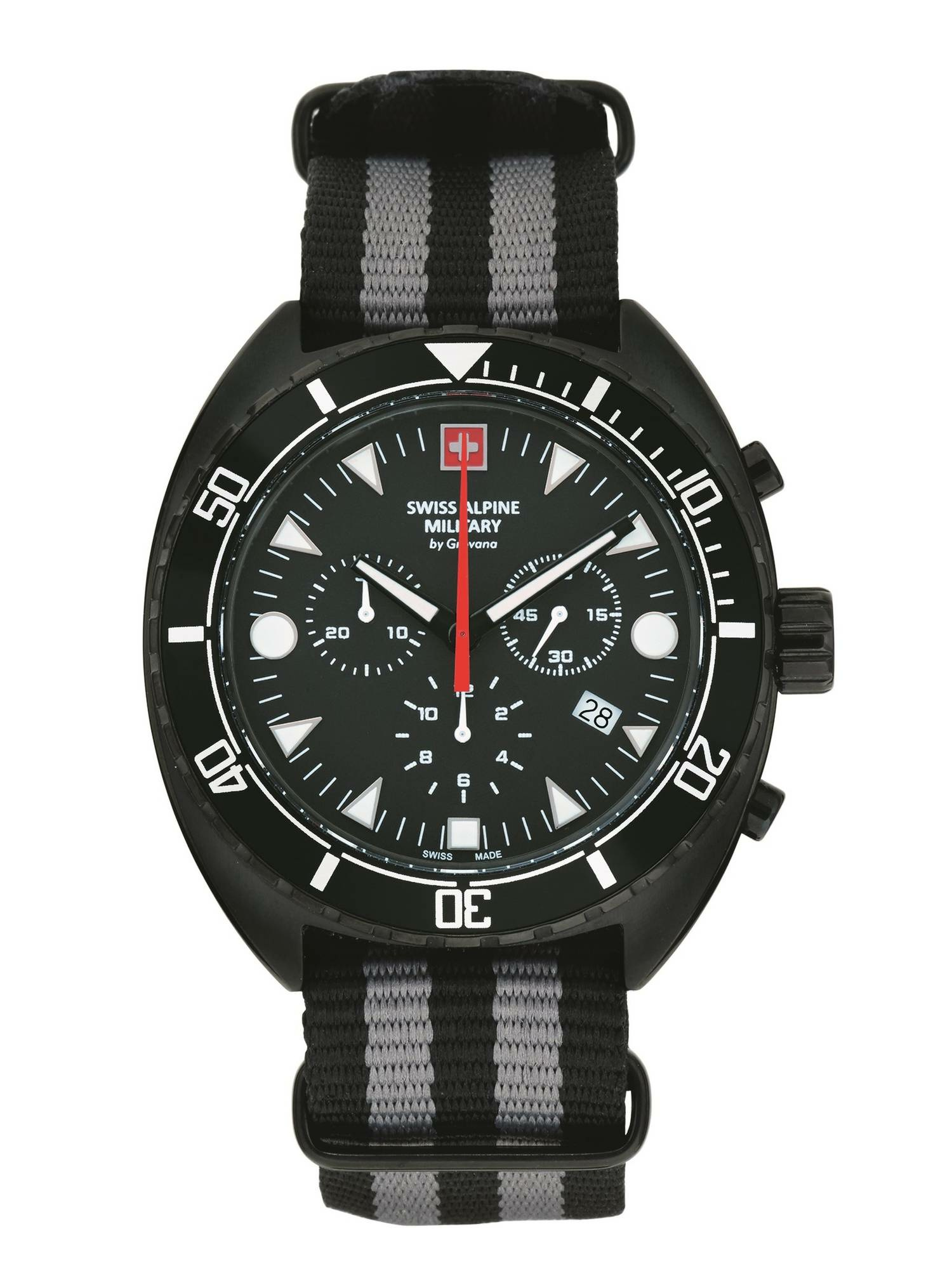 Swiss Alpine Military Herren Uhr Chronograph Analog Quarz 7066.9677 – Bild 3