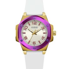 Guess Damen Armbanduhr 38 mm Armband Silikon GW0556L2 Guess Damen Armbanduhr 38 mm Armband Silikon GW0556L2