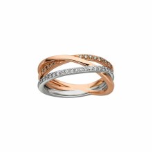 Damenring Elaine Firenze 14ct. Rosé/Weißgold 55644271R/3 Damenring Elaine Firenze 14ct. Rosé/Weißgold 55644271R/3