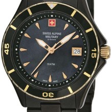 Swiss Alpine Military Damen Armbanduhr Taucheruhr 7740.1184 Swiss Alpine Military Damen Armbanduhr Taucheruhr 7740.1184