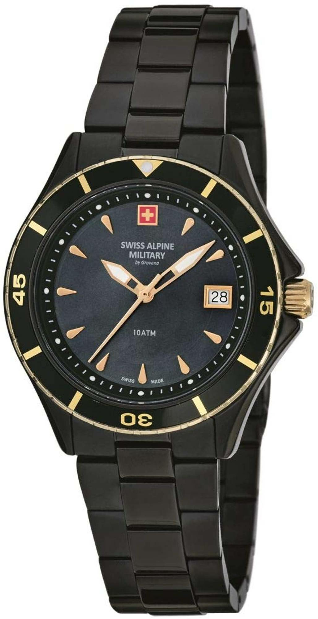 Swiss Alpine Military Damen Armbanduhr Taucheruhr 7740.1184 Swiss Alpine Military Damen Armbanduhr Taucheruhr 7740.1184