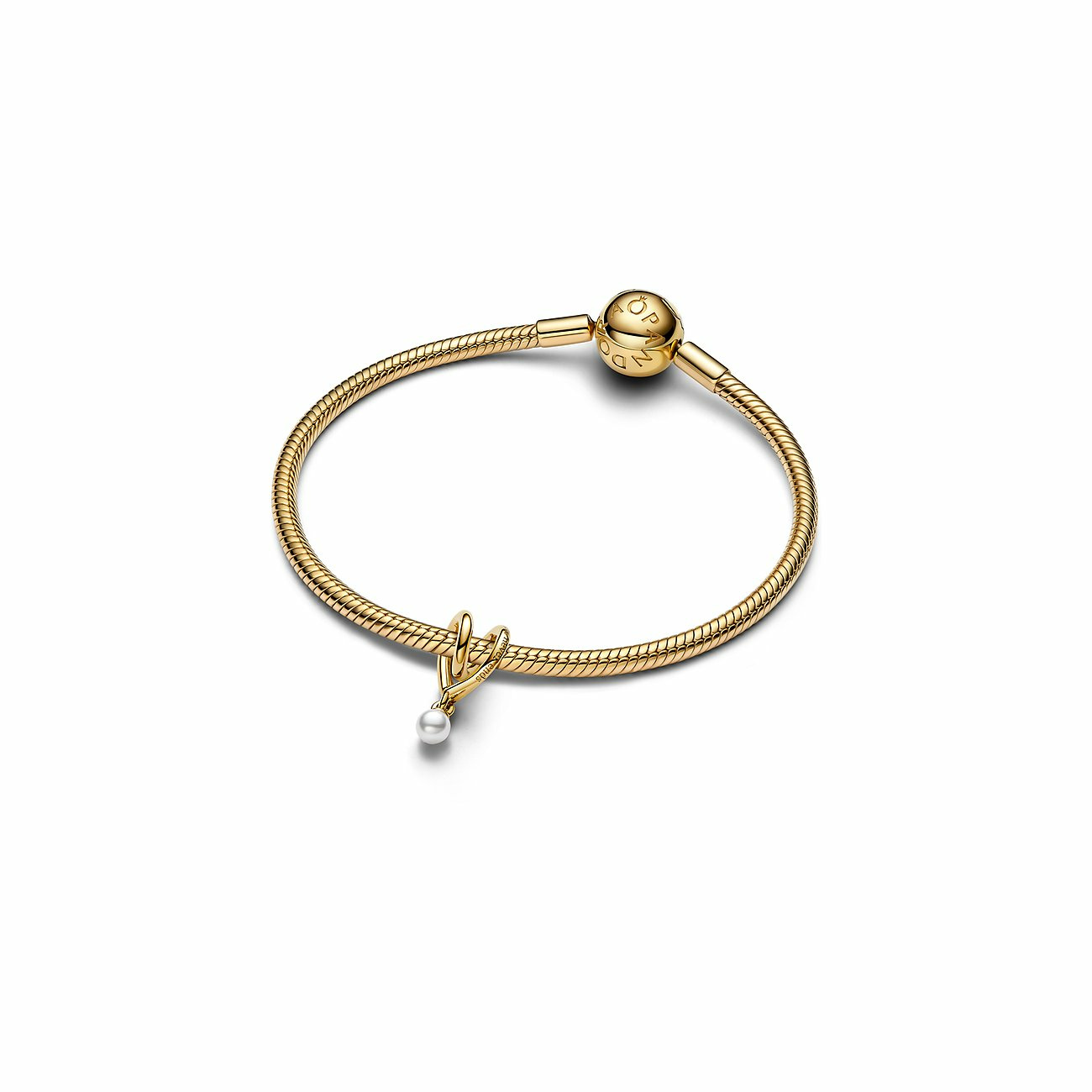 Pandora Charm Goldfarben Gewickeltes Herz 764138C01 – Bild 2