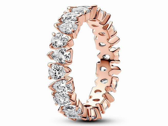 Pandora Damenring Funkelndes Zirkonia Band Größe 60 Rosegold 183021C01-60 Pandora Damenring Funkelndes Zirkonia Band Größe 60 Rosegold 183021C01-60