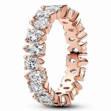 Pandora Damenring Funkelndes Zirkonia Band Größe 60 Rosegold 183021C01-60 Pandora Damenring Funkelndes Zirkonia Band Größe 60 Rosegold 183021C01-60