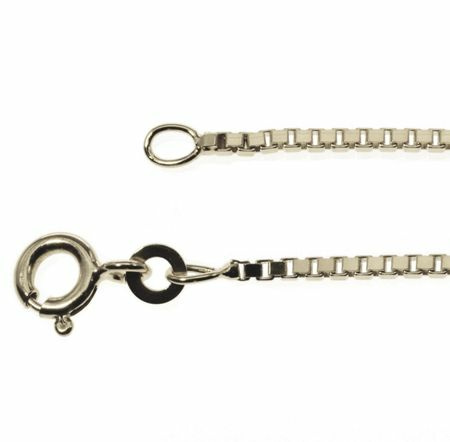 Halskette Venezia 1,2mm - 36cm - 585 Weißgold Halskette Venezia 1,2mm - 36cm - 585 Weißgold