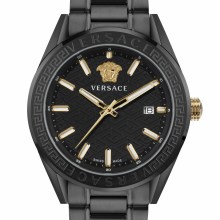 Versace V‑Code Quarz 42 mm Herren uhr schwarz VE6A00925 Versace V‑Code Quarz 42 mm Herren uhr schwarz VE6A00925