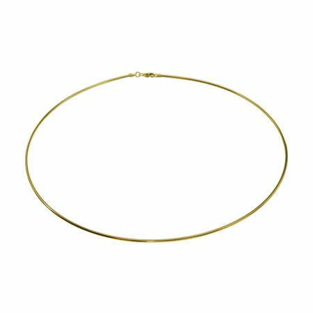 Halsreif Omega 1,5mm - 42cm - 750 Gelbgold mit Schraubverschluss Halsreif Omega 1,5mm - 42cm - 750 Gelbgold mit Schraubverschluss
