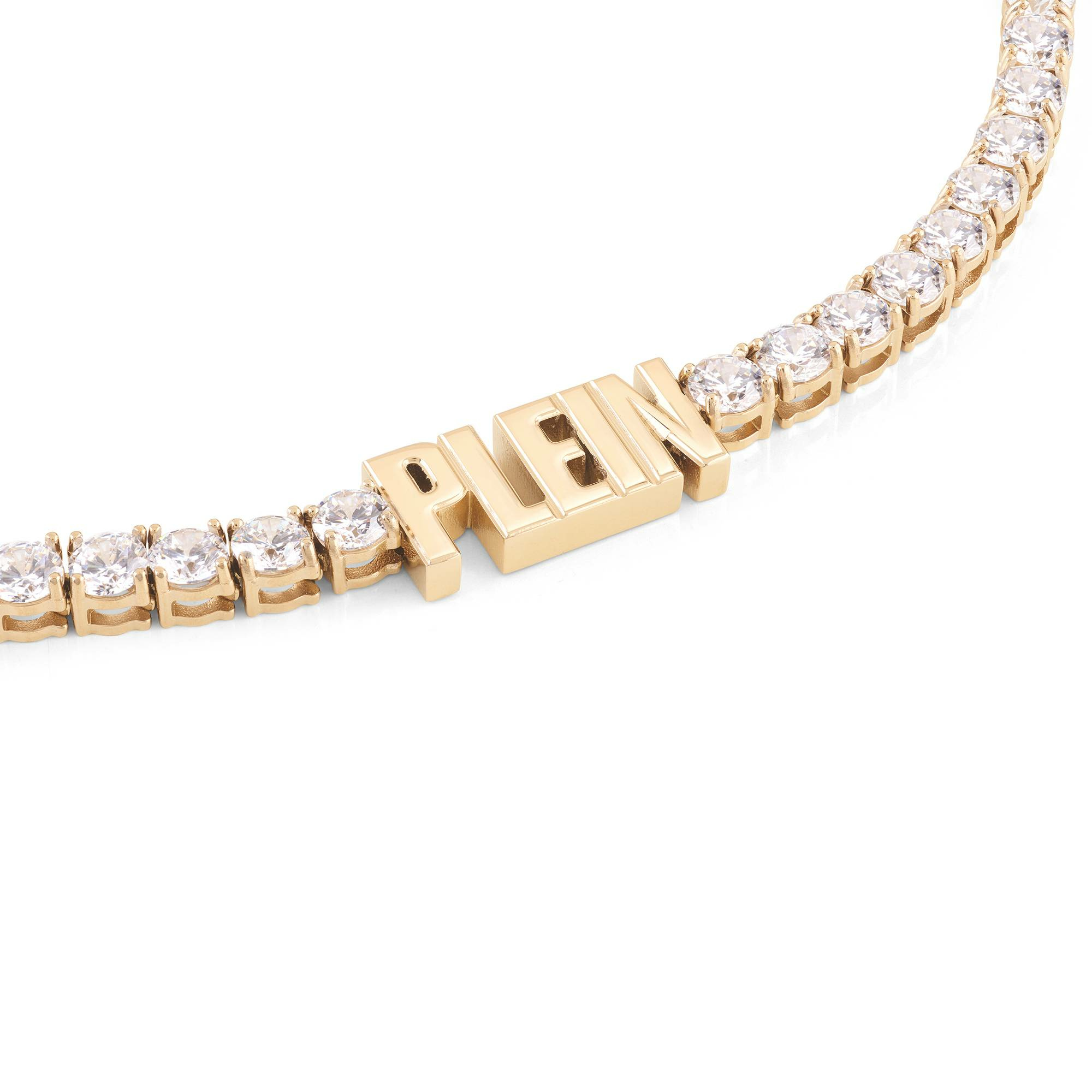 Philipp Plein Damen Halskette Lettering Crystal – Bild 3