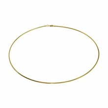 Halsreif Omega 1mm - 42cm - 750 Gelbgold mit Schraubverschluss Halsreif Omega 1mm - 42cm - 750 Gelbgold mit Schraubverschluss