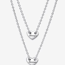 Pandora Für immer & Ewig Teilbare Herz Collier-Halsketten 393207C00-45 Pandora Für immer & Ewig Teilbare Herz Collier-Halsketten 393207C00-45