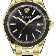 Versace Herren Automatikuhr Hellenyium Gold Schwarz VEQCA0624 Versace Herren Automatikuhr Hellenyium Gold Schwarz VEQCA0624