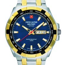 Swiss Alpine Military by Grovana Herren Armbanduhr Star Fighter 41 mm Armband Ed... Swiss Alpine Military by Grovana Herren Armbanduhr Star Fighter 41 mm Armband Ed...