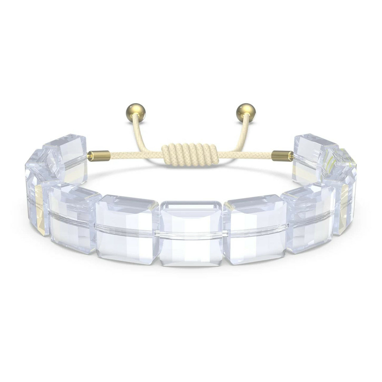Swarovski Damen Armband Letra Mond, Weiß, Goldfarbe 5615863 – Bild 3