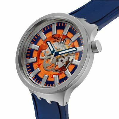 Swatch Big Bold Irony SB07S114 Orange In The Works Uhr Swatch Big Bold Irony SB07S114 Orange In The Works Uhr