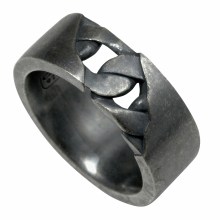 Ring 925/- Sterling Silber matt oxidiert schwarz 41184231817310 Ring 925/- Sterling Silber matt oxidiert schwarz 41184231817310