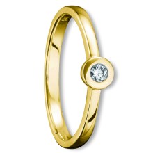0.05 ct  Diamant Brillant Ring aus 585 Gelbgold 0.05 ct  Diamant Brillant Ring aus 585 Gelbgold
