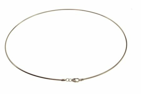 Halsreif Omega 1,2mm - 40cm - 750 Weißgold Halsreif Omega 1,2mm - 40cm - 750 Weißgold
