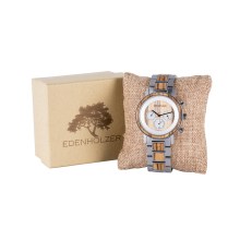 Edenhölzer Holzuhr Herren Armbanduhr Kauai Holzarmband ED098-005 Edenhölzer Holzuhr Herren Armbanduhr Kauai Holzarmband ED098-005