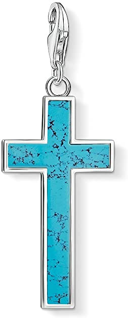 Charm-Anhänger Türkises Kreuz Y0021-404-17 Charm-Anhänger Türkises Kreuz Y0021-404-17
