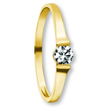 Zirkonia Ring aus 333 Gelbgold Zirkonia Ring aus 333 Gelbgold