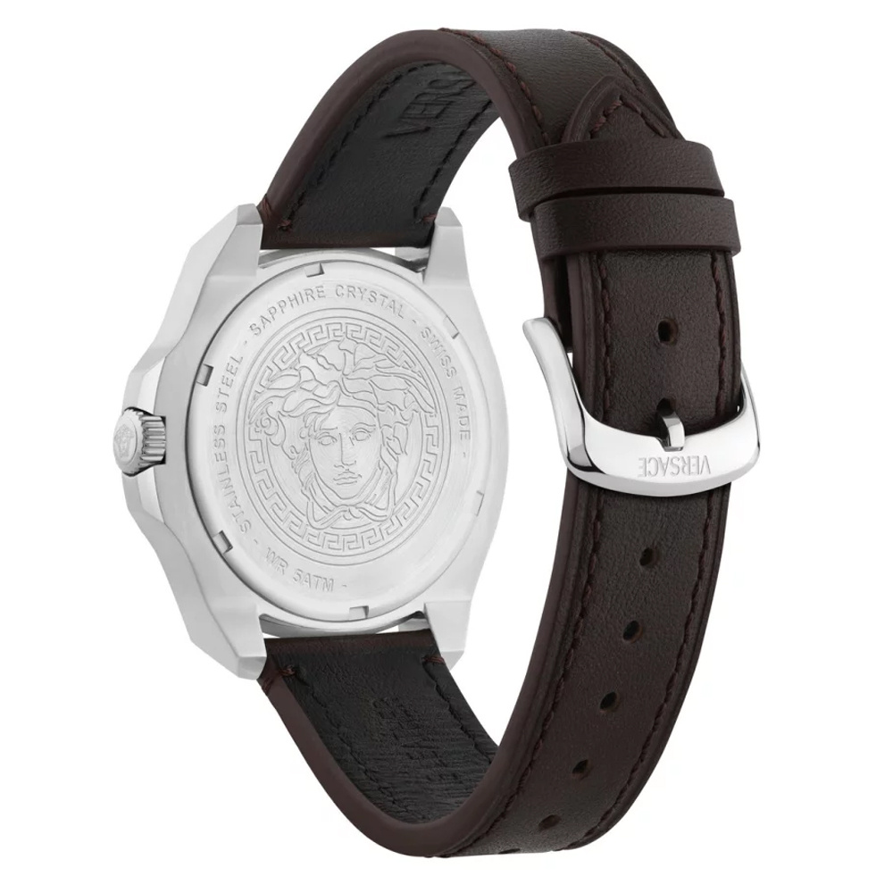 Versace Herren Armbanduhr Luxury Braun/Grün VEKKA0225 – Bild 3