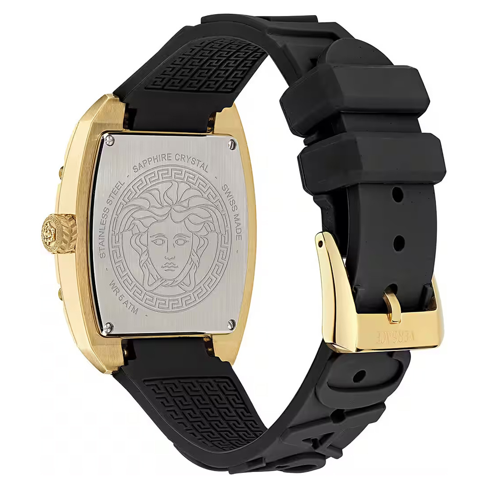 Versace Damenuhr Dominus Lady Schwarz/Gold VE8K00624 – Bild 2